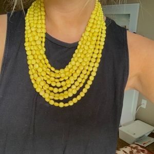 Charming Charlie’s yellow beaded necklace!